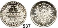 R E I C H S M Ü N Z E N,Kleinmünzen  1 Mark 1875 A.  Jaeger 9.