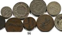 Deutsche Münzen und Medaillen,Anhalt - Bernburg LOTS       LOTS       LOTS 1/6 Taler 1856, 1861, 1862; 1/24 Taler 1822; 1/24 Taler 1831; 4 Pfennig 1822, 1823 und 1 Pfennig 1807, 1827.  LOT. 9 Stück.