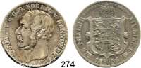 Deutsche Münzen und Medaillen,Braunschweig - Calenberg (Hannover) Georg V. 1851 - 1866 Ausbeutetaler 1856 B.  Kahnt 237.  AKS 158.  Jg. 86.  Dav. 678.