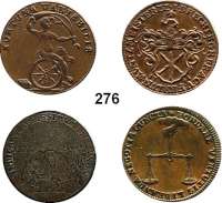 Deutsche Münzen und Medaillen,Braunschweig L O T S     L O T S     L O T S LOT. von 4 Münzmeisterjetons.  Kupfer.  26 bis 27,9 mm.