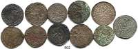 Deutsche Münzen und Medaillen,L O T S     L O T S     L O T S  MITTELALTER,  LOT. von 11 Münzen meist Böhmen/Sachsen.