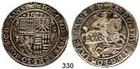 Deutsche Münzen und Medaillen,Mansfeld - Vorderort - Eisleben Johann Georg I., Peter Ernst und Johann Hoyer III. 1573 - 1579 Taler 1577 CG, Eisleben.  Mit Titel Rudolf II.  28,97 g.  Tornau 392.  Dav. 9495.
