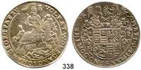 Deutsche Münzen und Medaillen,Mansfeld - Vorderort - Artern Volrat VI., Wolfgang III. und Johann Georg II. 1620 - 1628 Taler 1623 H-I, Eisleben.  28,46 g.  Tornau 760.  Dav. 6962.