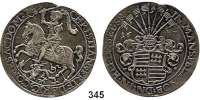 Deutsche Münzen und Medaillen,Mansfeld, Eigentliche Linie Hinterort Christian Friedrich 1641 - 1665 Taler 1647 HP-K, Eisleben.  28,56 g.  Tornau 1404.  Dav. 7019.