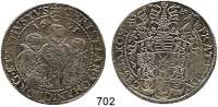 Deutsche Münzen und Medaillen,Sachsen Christian II., Johann Georg und August 1591 - 1611 Taler 1601 HB, Dresden.  27,73 g.  Keilitz/Kahnt 186.  Dav. 7557.