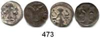 Deutsche Münzen und Medaillen,Brandenburg - Preußen LOTS     LOTS     LOTS LOT. von 4 Denaren.  Dannenberg 212, 238, 239 und 241.  Bahrfeldt 678, 646 (0,90 g), 643 und 669.
