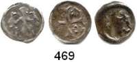 Deutsche Münzen und Medaillen,Brandenburg - Preußen Otto VIII. 1365 - 1373 LOT. von 3 Denaren.  Dannenberg 255, 258 und 261.  Bahrfeldt 648, 625 und 626.