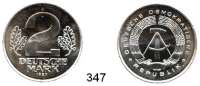 Deutsche Demokratische Republik,Kleinmünzen Proben -- Verprägungen -- Kuriositäten 2 Mark 1957 A.  Materialprobe.  Chromstahl (magnetisch, Eisen 90 %, Mangan 5 %, Cobalt 2,4 %).  Rand glatt.  Schrötling 28,9 mm.  10,21 g.