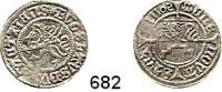 Deutsche Münzen und Medaillen,Pommern Bogislaw X. 1474 - 1523 Schilling 1502, Stettin.  1,13 g.  Olding 11 b.