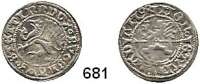 Deutsche Münzen und Medaillen,Pommern Bogislaw X. 1474 - 1523 Schilling 1494, Damm.  1,1 g.  Olding 4.
