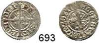 Deutsche Münzen und Medaillen,Rostock, Stadt  Witten sundisch o.J. (vor 1506/11).  0,58 g.  Kunzel 7.