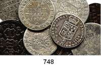 Deutsche Münzen und Medaillen,L O T S     L O T S     L O T S  LOT. von 9 altdeutschen Kleinmünzen.  Darunter Braunschweig, 1/6 Taler 1788; 1/6 Taler 1798; Lübeck, 8 Schilling 1729.