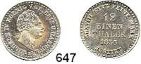 Deutsche Münzen und Medaillen,Braunschweig - Calenberg (Hannover) Wilhelm IV. 1830 - 1837 1/12 Taler 1835.  AKS 71.  Jg. 47.