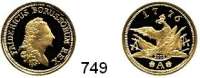 Deutsche Münzen und Medaillen,Nachprägungen von historischen Münzen  Preußen,.  Goldnachprägung.  Friedrichs'or 1776 A (2003).  20 mm.  3,5 Gramm.