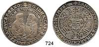 Deutsche Münzen und Medaillen,Sachsen - Coburg / - Eisenach Johann Kasimir und Johann Ernst 1572 - 1633 Taler 1605 WA.  28,88 g.  Slg. Mb. 2958.  Dav. 7426.