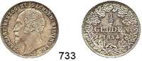 Deutsche Münzen und Medaillen,Sachsen - Meiningen Bernhard II. Erich Freund 1803 - 1866 1/2 Gulden 1854.  AKS 192.  Jg. 443.