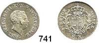 Deutsche Münzen und Medaillen,Württemberg, Königreich Wilhelm I. 1816 - 1864 6 Kreuzer 1833.  AKS 98.  Jg. 52.