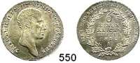 Deutsche Münzen und Medaillen,Preußen, Königreich Friedrich Wilhelm III. 1797 - 1840 1/6 Taler 1812 A.  Olding 110.  AKS 24.  Jg. 31.