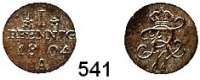 Deutsche Münzen und Medaillen,Preußen, Königreich Friedrich Wilhelm III. 1797 - 1840 1 Pfennig 1804 A.  Olding 130 a.  AKS 39.  Jg. 2 b.