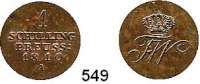 Deutsche Münzen und Medaillen,Preußen, Königreich Friedrich Wilhelm III. 1797 - 1840 Kupfer-Schilling 1810 A.  Olding 152.  AKS 45.  Jg. 18 c.