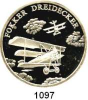 M E D A I L L E N,Luftfahrt - Raumfahrt  Silbermedaille o.J. (999)  Medaille aus der Serie 