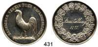 Deutsche Münzen und Medaillen,Baden - Durlach Friedrich I. (1852) 1856 - 1907 Silbermedaille o.J. (B.).  Badischer Verein Geflügelzucht.  Rs. Gravur im Feld 
