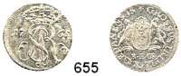 Deutsche Münzen und Medaillen,Danzig, Stadt Stanislaus August 1763 - 1793 3 Gröscher 1765.  1,42 g.  Dutkowski/Suchanek 433.
