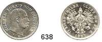 Deutsche Münzen und Medaillen,Preußen, Königreich Wilhelm I. 1861 - 1888 1/6 Taler 1867 A.  Olding 410.  AKS 101.  Jg. 95.