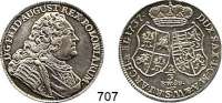 Deutsche Münzen und Medaillen,Sachsen Friedrich August II. 1733 - 1763 2/3 Taler 1737 FWôF, Dresden.  13,69 g.  Kahnt 545.  Dav. 830.  Schön 127.  Kohl 465.