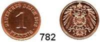 R E I C H S M Ü N Z E N,Kleinmünzen  1 Pfennig 1912 A.  Jaeger 10.