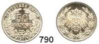 R E I C H S M Ü N Z E N,Kleinmünzen  50 Pfennig 1901 A.  Jaeger 15.