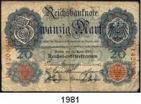 P A P I E R G E L D,L O T S      L O T S      L O T S  Deutsches Banknotenlot.  Ab 50 Mark 10.03.1906 bis 50 Mark 30.3.1933.  Mit u.a. Ros. DEU 22 a, 22 b, 25.  LOT. von 408 Scheinen.