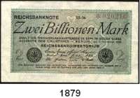 P A P I E R G E L D,Weimarer Republik  2 Billionen Mark 5.11.1923.  FZ 