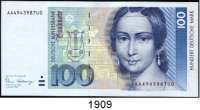 P A P I E R G E L D,BUNDESREPUBLIK DEUTSCHLAND  100 Deutsche Mark 2.1.1989.  