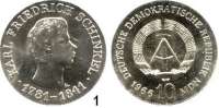 Deutsche Demokratische Republik,  10 Mark 1966.  Karl Friedrich Schinkel.