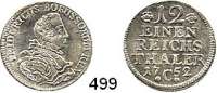 Deutsche Münzen und Medaillen,Preußen, Königreich Friedrich II. der Große 1740 - 1786 1/12 Taler 1752 C, Kleve. 3,3 g.  Kluge 104.2.  v.S. 333 d.  Olding 52.
