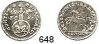 Deutsche Münzen und Medaillen,Braunschweig - Celle Georg Wilhelm (1648) 1665 - 1705 1/24 Taler 1702, Celle.  1,83 g.  Welter 1619.  Schön 9.