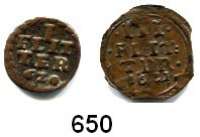 Deutsche Münzen und Medaillen,Braunschweig, Stadt  Kipper-Flitter 1620 und Kipper-III Flitter 1621.  LOT. 2 Stück.