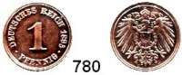 R E I C H S M Ü N Z E N,Kleinmünzen  1 Pfennig 1895 D.  Jaeger 10.