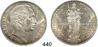 Deutsche Münzen und Medaillen,Bayern Maximilian II. 1848 - 1864 Doppelgulden 1855.  Mariensäule.  Kahnt 118.  AKS 168.  Jg. 84.  Thun 97.  Dav. 604.