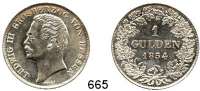 Deutsche Münzen und Medaillen,Hessen - Darmstadt Ludwig II. 1830 - 1848 1 Gulden 1834.  AKS 123.  Jg.  49 b.