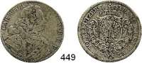 Deutsche Münzen und Medaillen,Brandenburg - Ansbach Karl Wilhelm Friedrich 1729 - 1757 30 Kreuzer 1735, Schwabach.  6,09 g.  Im Armabschnitt 