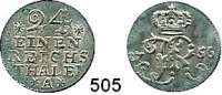 Deutsche Münzen und Medaillen,Preußen, Königreich Friedrich II. der Große 1740 - 1786 1/24 Taler 1756 A, Berlin.  2,14 g.  Kluge 171.4.  v.S. 701.  Olding 137.