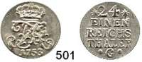 Deutsche Münzen und Medaillen,Preußen, Königreich Friedrich II. der Große 1740 - 1786 1/24 Taler 1753 G, Stettin.  2,07 g.  Kluge 184.1.  v.S. 746.  Olding 177 c.