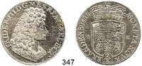 Deutsche Münzen und Medaillen,Brandenburg - Preußen Friedrich III. (I.) 1688 - 1701 (1713) 2/3 Taler (Gulden) 1689 I-E, Magdeburg.  16,69 g.  v. S. 166.  Dav. 273.