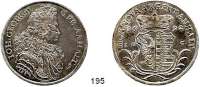 Deutsche Münzen und Medaillen,Anhalt - Dessau Johann Georg II. 1660 - 1693 Taler 1692.  29,36 g.  Dav. 6010.  Mann 880 b.