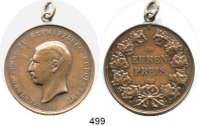 Deutsche Münzen und Medaillen,Schwarzburg - Rudolstadt Günther Viktor 1890 - 1918 Bronzemedaille o.J.  Ehrenpreis für besondere Leistungen.  Kopf nach links. / EHREN PREIS im Eichenkranz.  41 mm.  32,72 g.