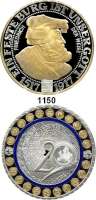M E D A I L L E N,Varia  Holzetui. mit vier versilberten Kupfermedaillen mit Teilvergoldung 2017/18.  3 Medaillen Kaiserreich Repliken Jumbo.  3 Mark 