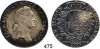 Deutsche Münzen und Medaillen,Sachsen Friedrich August III. 1763 - 1806 (1827) Ausbeute-Konventionstaler 1777 EDC, Dresden.  28,01 g.  Kahnt 1075.  Dav. 2691.