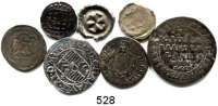 Deutsche Münzen und Medaillen,L O T S     L O T S     L O T S  LOT. von 7 altdeutschen Kleinmünzen.  Mittelalter / 17. Jahrhundert.